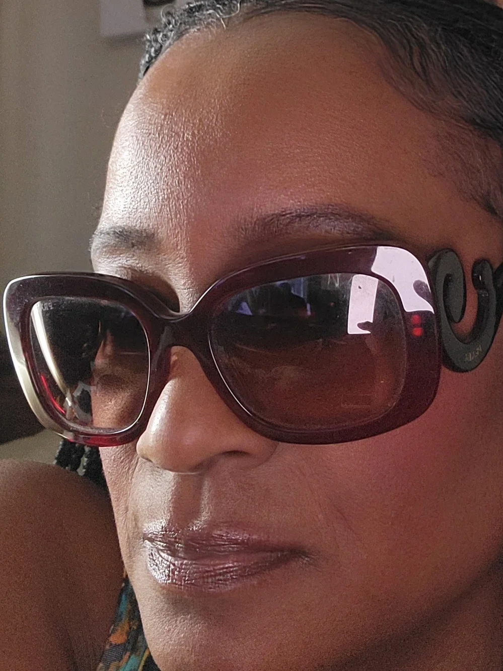 Prada Women’s Dark Brown Oversized Square Sunglasses